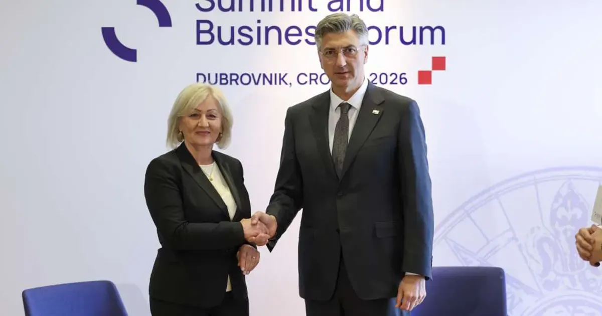 Plenković s Krišto: Pozdravljen napredak oko projekta Južne plinske interkonekcije