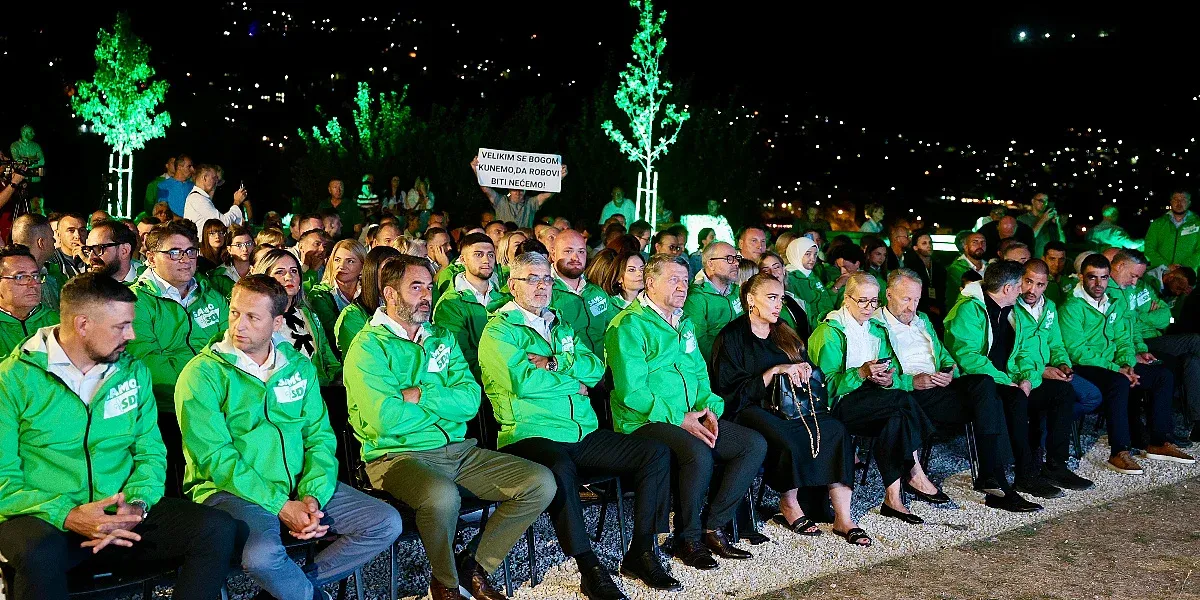 Sarajevska SDA krenula kampanju sa Žute tabije: Izetbegović najavio pobjedu i predstavio plan 3x50