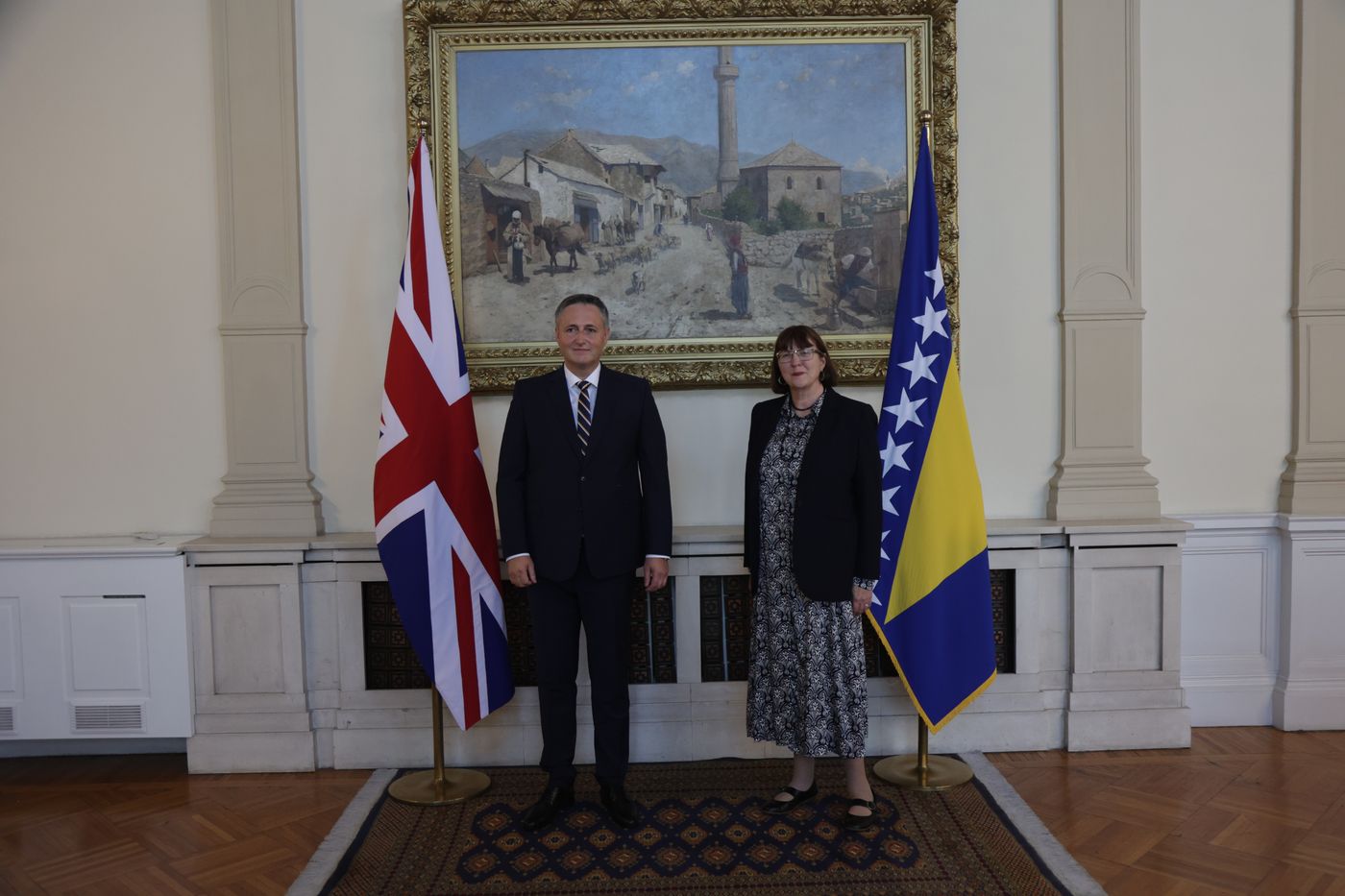New UK Ambassador Dawn McKen presents credentials to BiH Presidency Chairman Bećirović