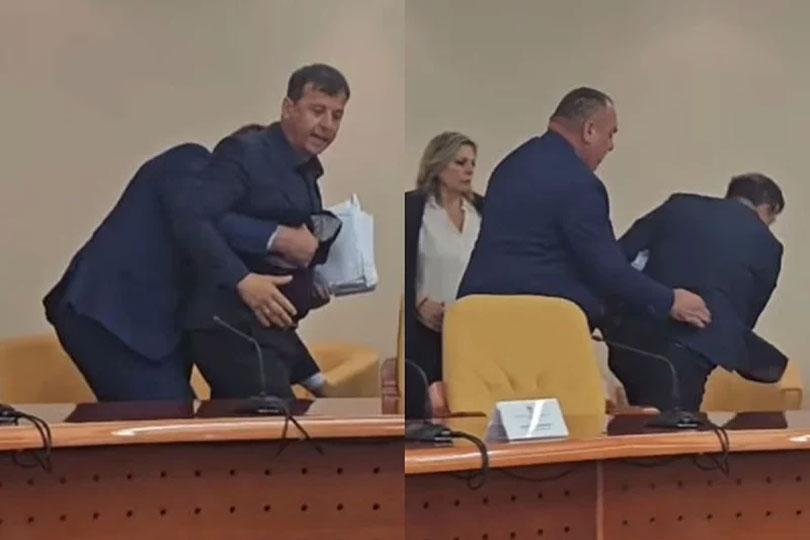 Drama u NSRS-u: Vukanović krenuo u fizički obračun sa Stevandićem, pogledajte snimku