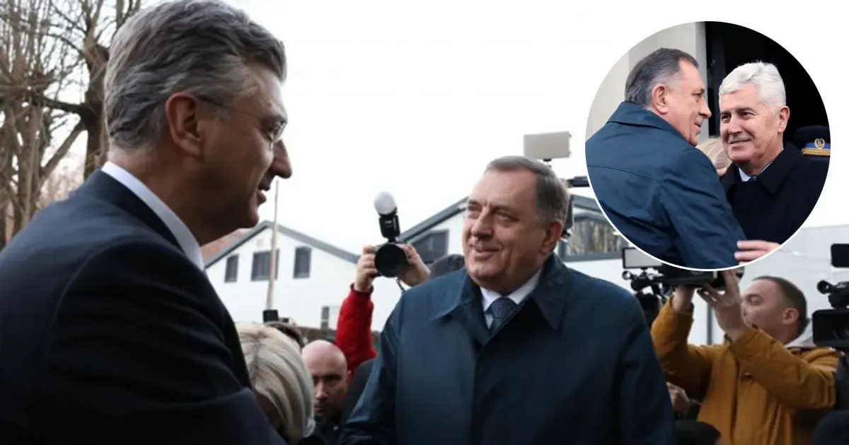 Dočekali ga Dodik i Čović: Plenković u BiH ušao preko još neotvorenog prijelaza