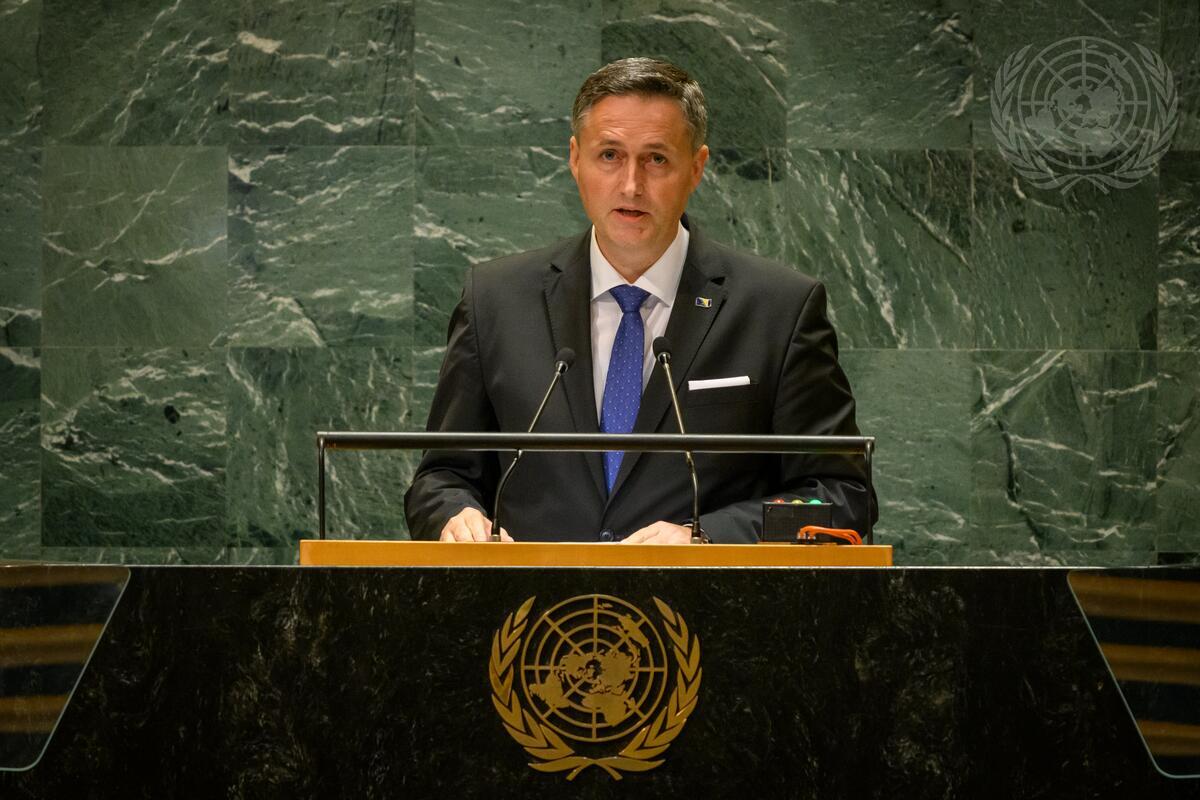 Bećirović at UN: RS leadership continues to threaten peace and security of BiH and region