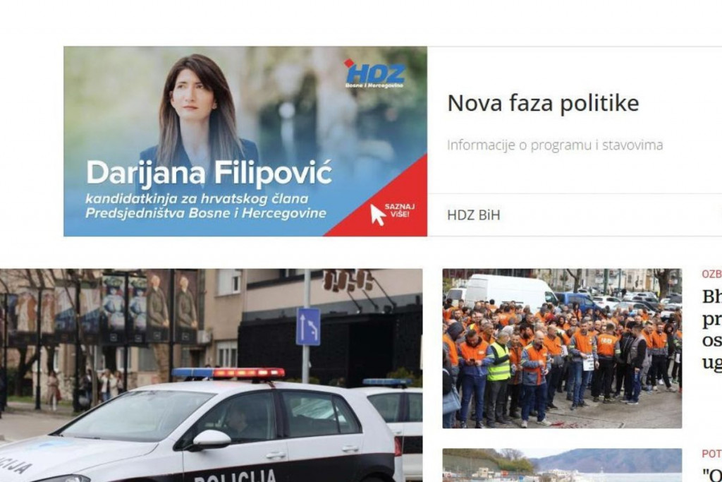 Izbori još nisu službeno raspisani, a Darijana Filipović već iskače u oglasima