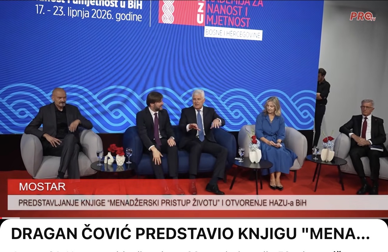 DRAGAN ČOVIĆ PREDSTAVIO KNJIGU “MENADŽERSKI PRISTUP ŽIVOTU”.