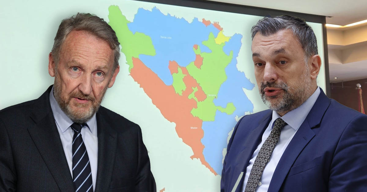 Različite reakcije SDA i Konakovića na kontroverznu kartu podijeljene BiH