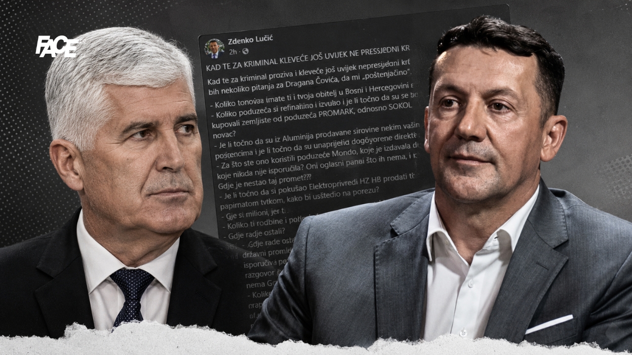 Zdenko Lučić OPTUŽIO Čovića: "Treba ISTRAGA zbog UČEŠĆA u AGRESIJI na BiH i Hrvatsku!" | Face | Jedina neovisna medijska kuća