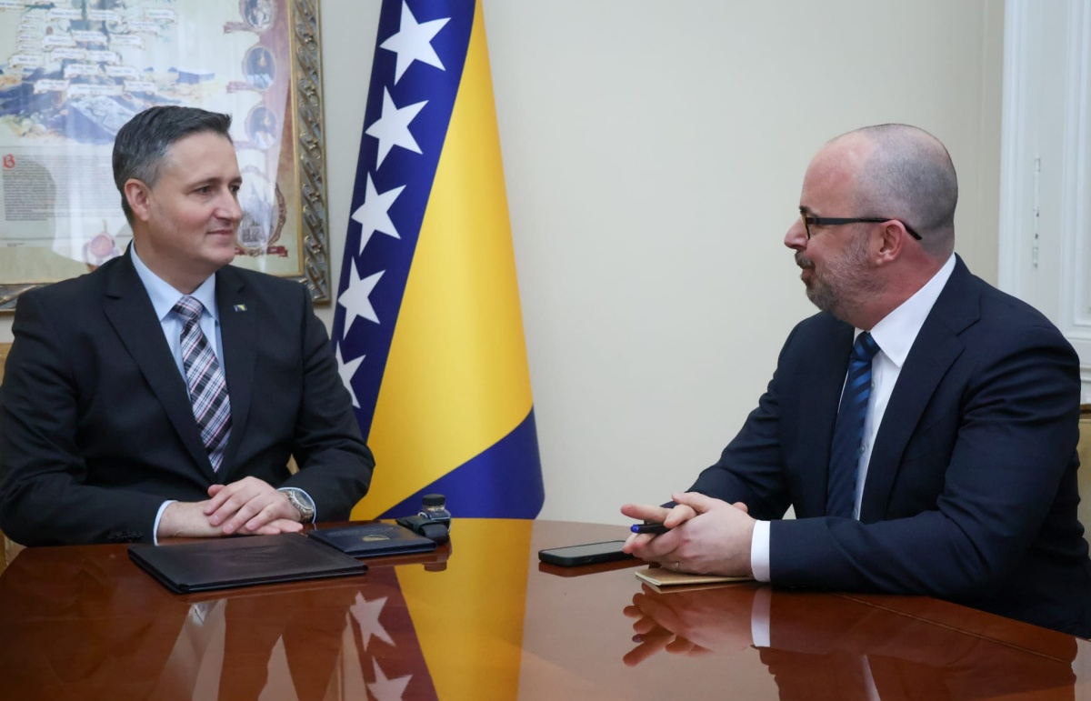 Bećirović i Ginkel u Sarajevu: Južna plinska interkonekcija ključni je prioritet države